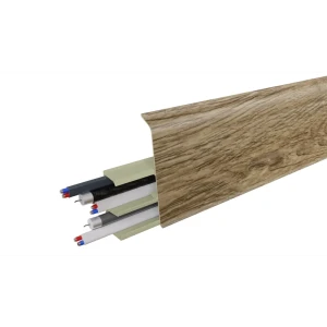 Плинтус напольный Prime ПВХ Дуб Салерно 2220x2.2x72 мм