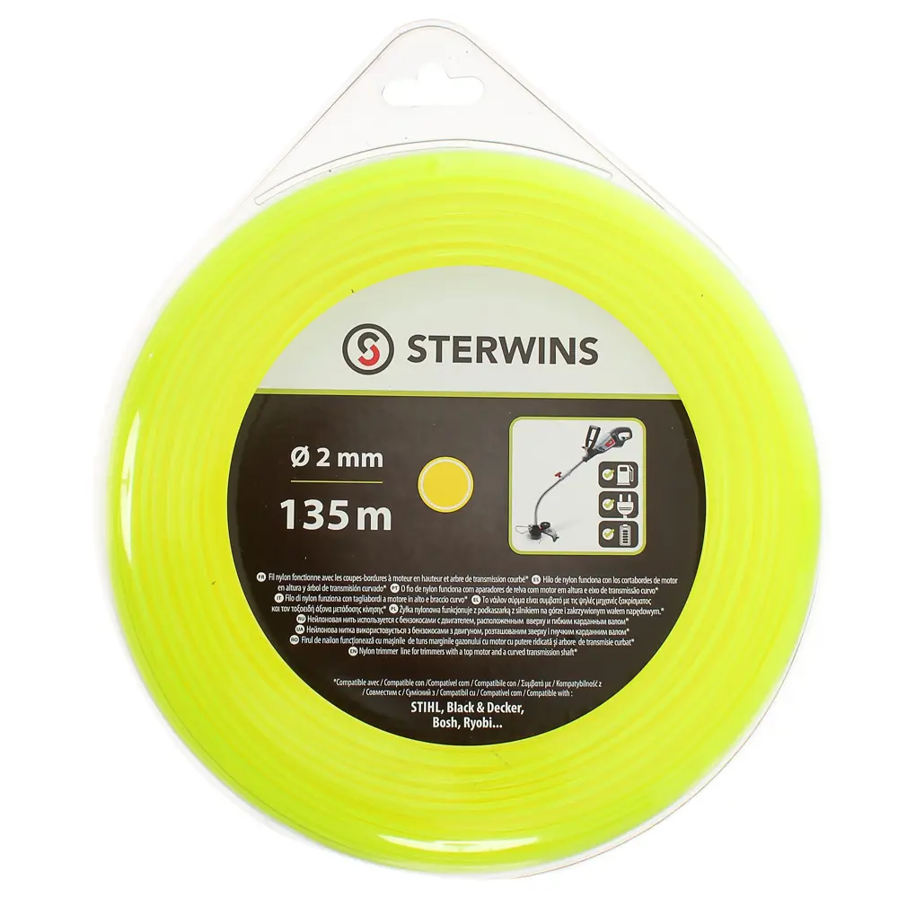 Леска для триммера Sterwins ø2 мм 135 м круглая STLM-2170045 - Вид №1