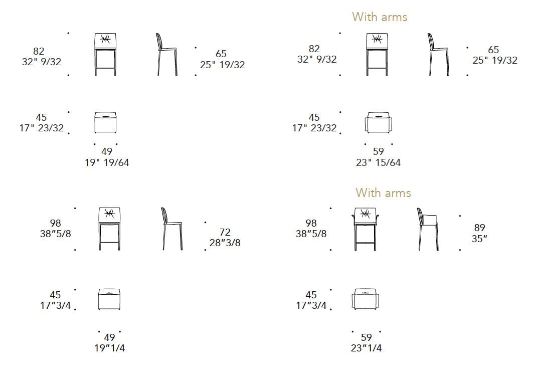 Тканевый мягкий стул со спинкой REFLEX ARCH-00125585 - Вид №1