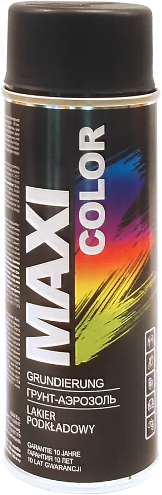 91259341 Эмаль-аэрозоль MAXI COLOR термостойкая черная 0008MX, 0.4 л STLM-0525226