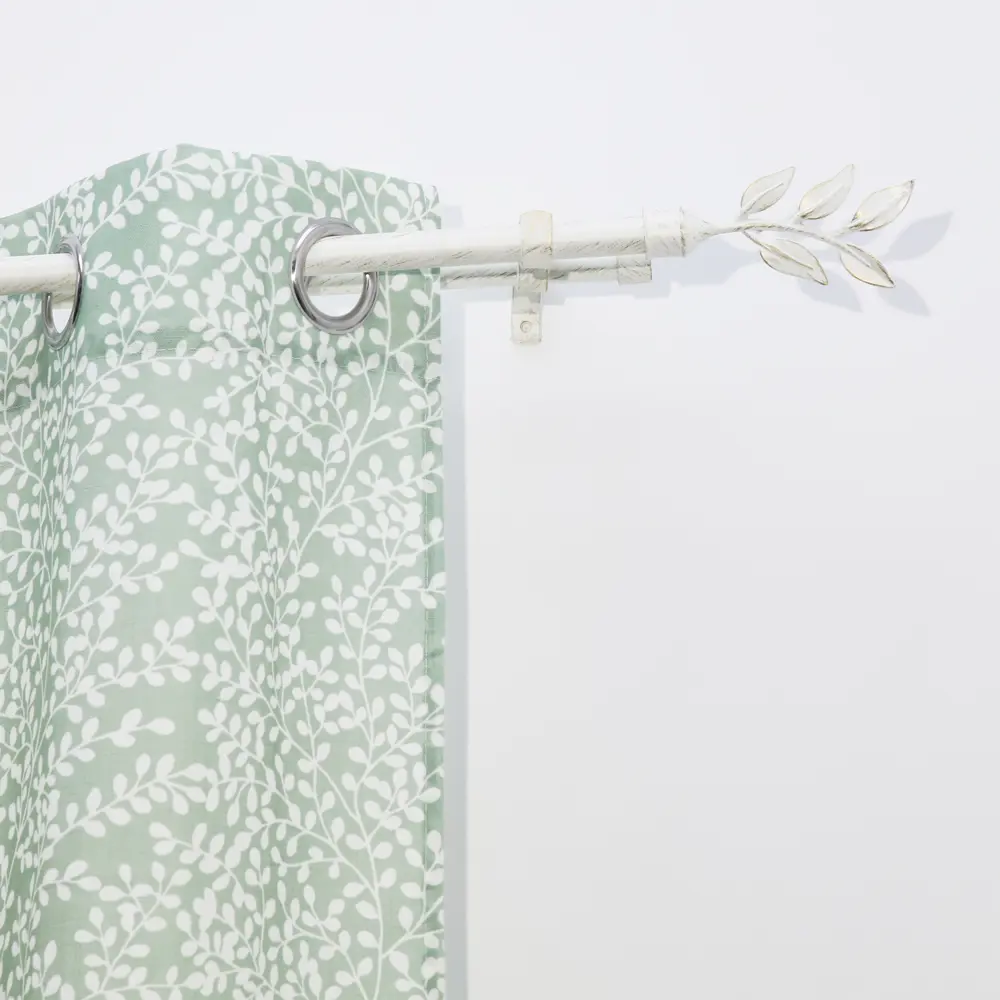 Настенный карниз раздвижной двухрядный Folia d16/19 мм 160-300 см металл цвет белый 84407337 STLM-2039363 Santreyd  - Вид №2