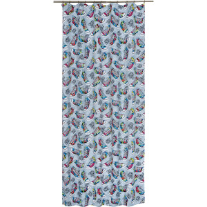 Штора на ленте «Кеды» 145х260 см цвет серый SEASONS