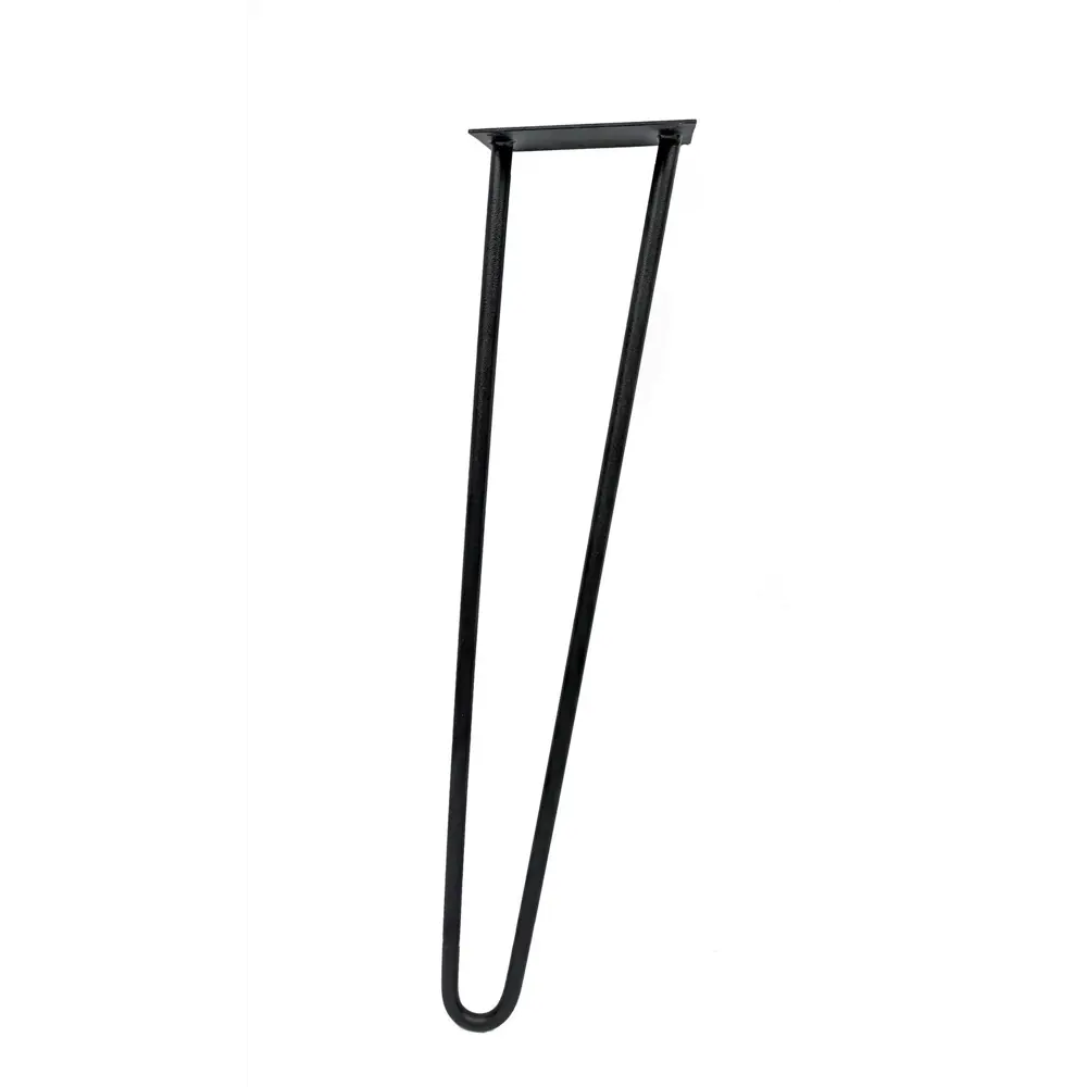 DUCKANDDOG Ножка-скрепка для стола 50 см стальная черная 88487772 STLM-1428880