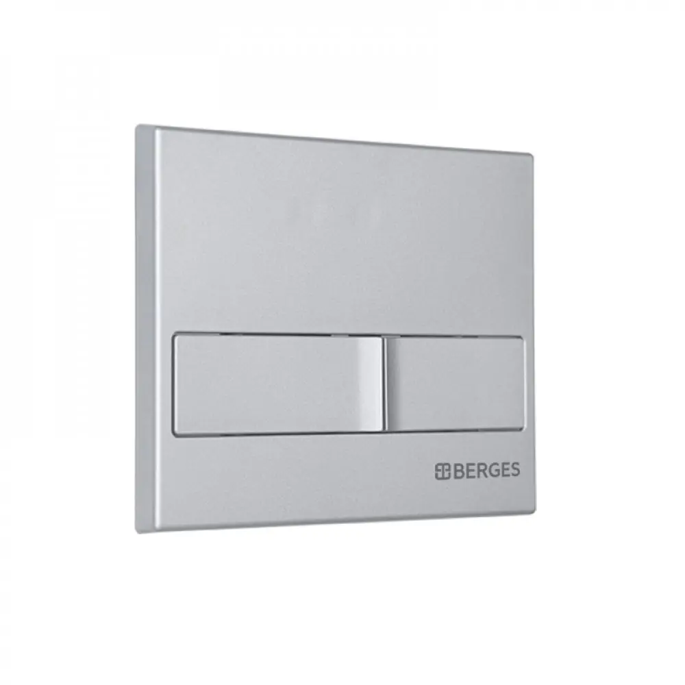 Инсталляция для унитазов Novum L2 с кнопкой цвет матовый хром BERGES WASSERHAUS STLM-2067616 - Вид №1