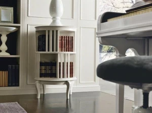 Martini Interiors Открытый вращающийся книжный шкаф из лакированного дерева Incontri