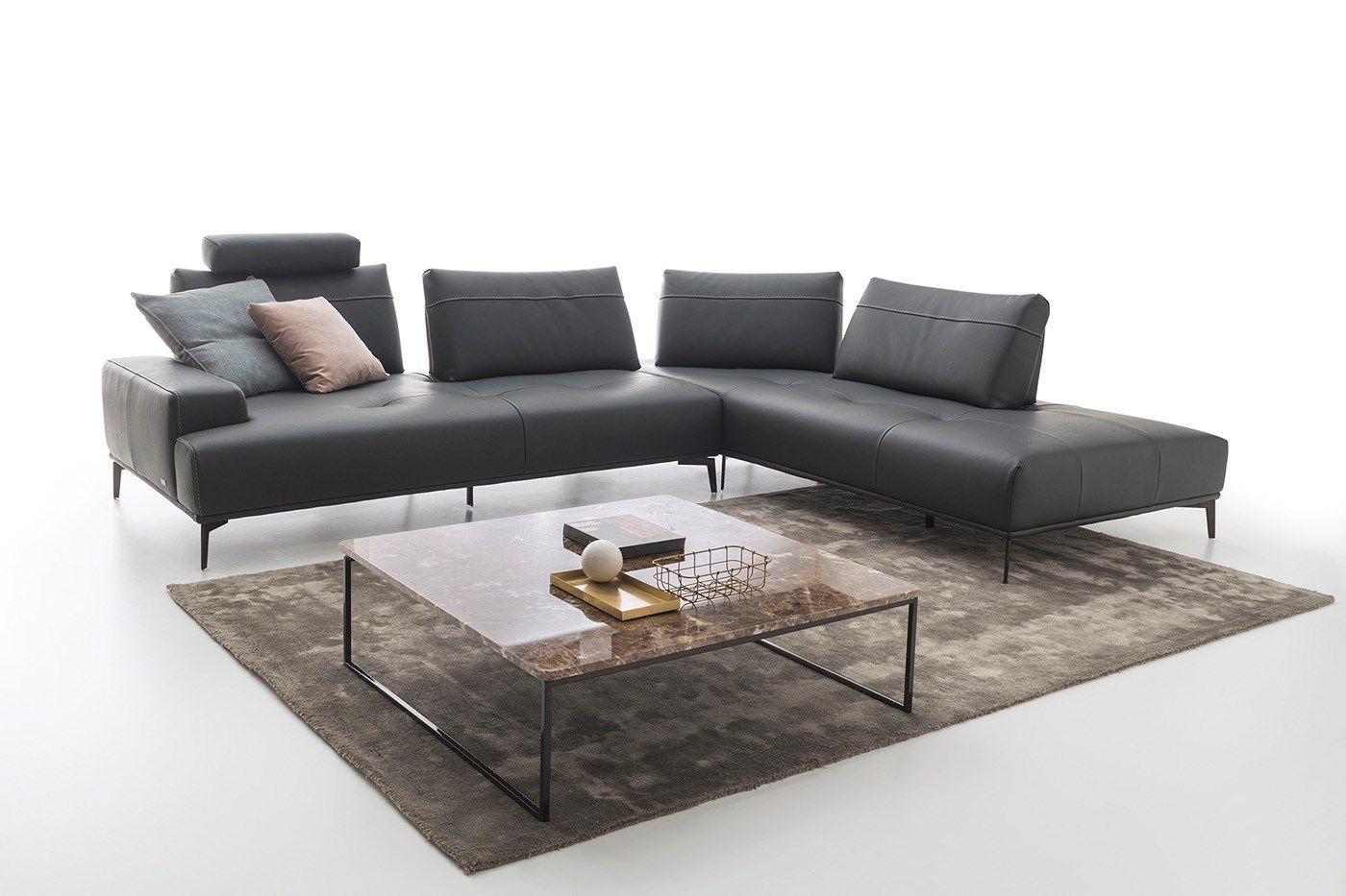 Кожаный модульный диван NICOLINE EGEO ARCH-00092494 - Вид №16