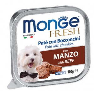 ПР0031211 Корм для собак Fresh говядина конс. 100г Monge