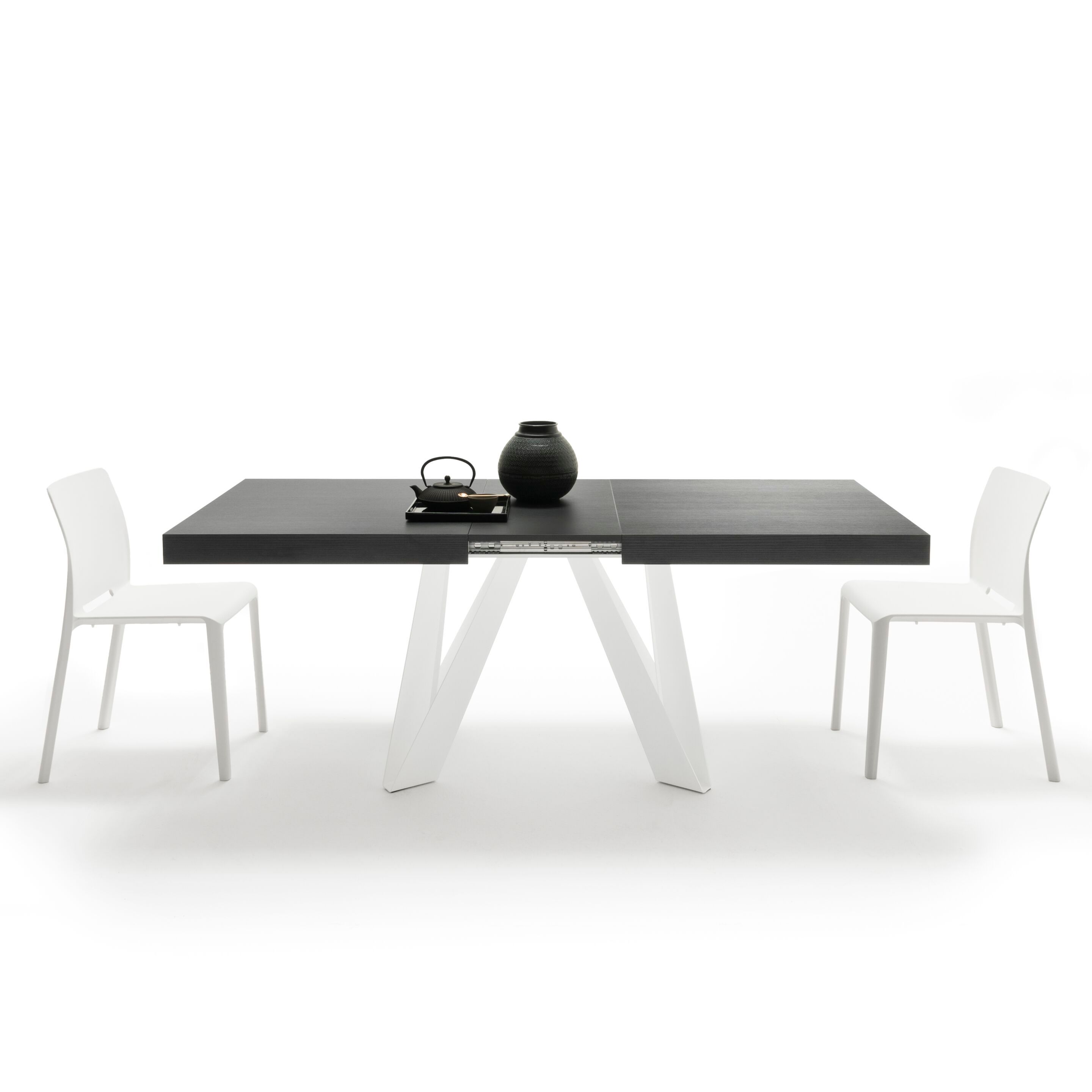 Выдвижной прямоугольный стол из железа с меламиновой столешницей Mobili Fiver ROMINA ARCH-00069646 - Вид №52