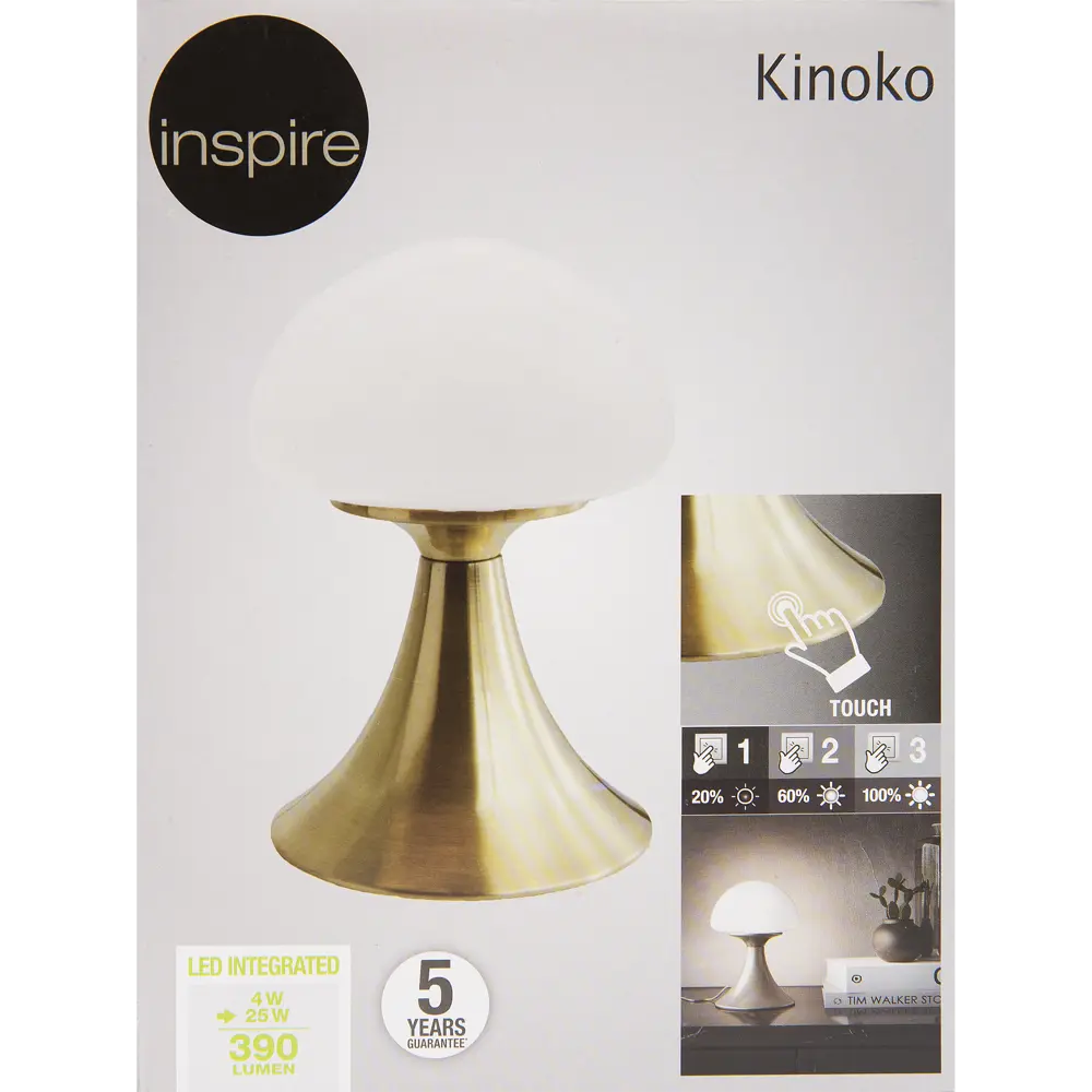 Лампа настольная «Kino» , цвет золотой INSPIRE STLM-2123480 - Вид №3