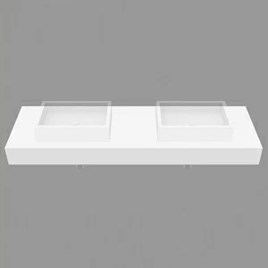 DSKTP55200 Подвесная раковина настенная прямоугольная Dimasi Modul Desk белая