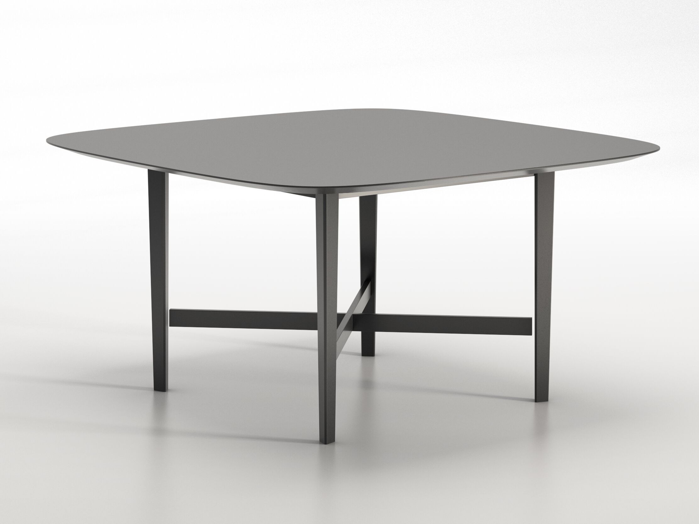 Квадратный лакированный стол из бука и МДФ BBB Луи-Филипп ARCH-00108465 - Вид №1