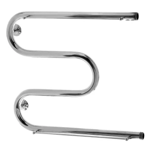 Полотенцесушитель водяной M-образный Equation 50x60 см боковая подводка 1" нержавеющая сталь цвет серебристый две полки