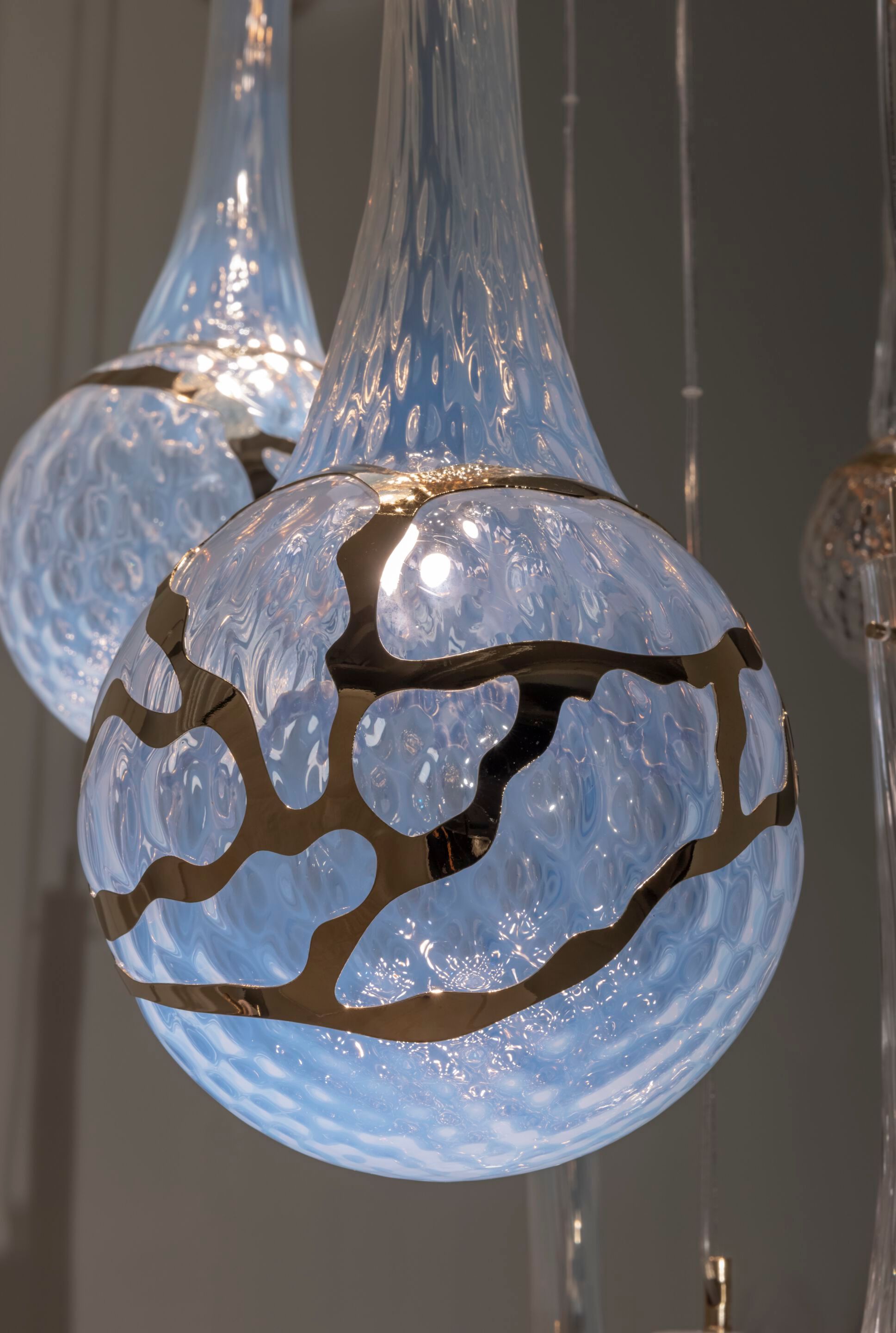 Люстра из дутого стекла Patrizia Volpato лунные капли ARCH-00139618 - Вид №2