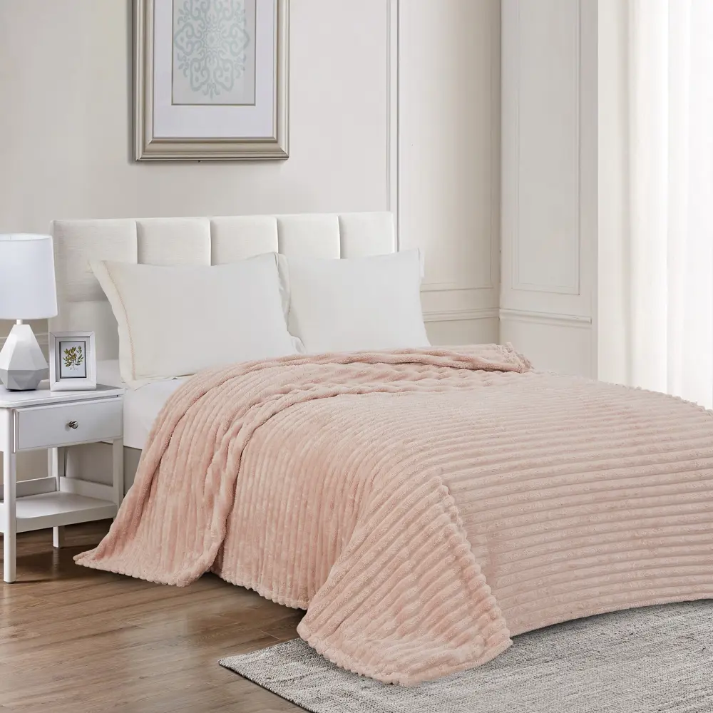 Плед Agata 150x200 см жаккард цвет бежевый СТОЛИЦА ТЕКСТИЛЯ STLM-2038602 - Вид №4