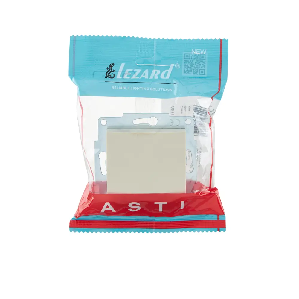 Выключатель встраиваемый Lezard Asti 1 клавиша цвет кремовый STLM-2013106 - Вид №3