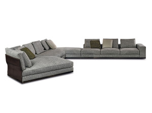 Модульный угловой диван из ткани