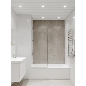 Комплект потолка для ванной 1.72x1.7 м цвет белый матовый