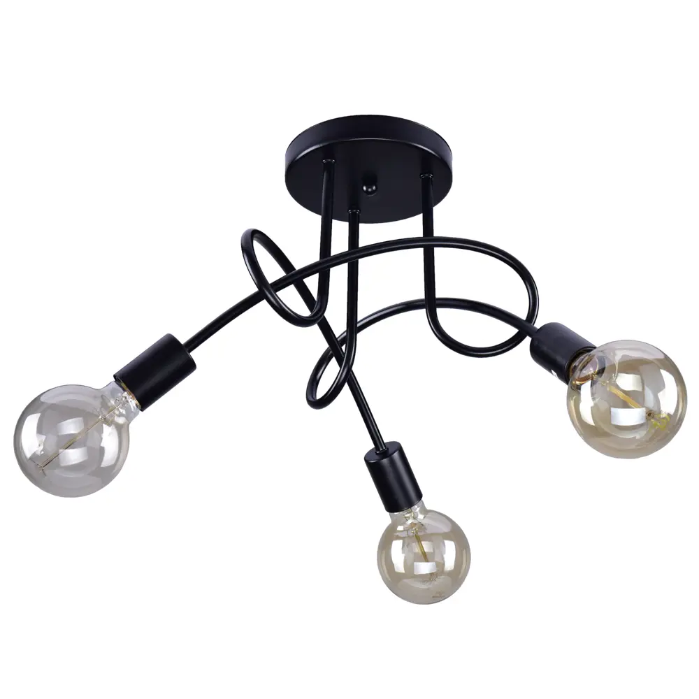 Люстра потолочная КЛЮЧНИК «Гольфстрим» - черный минимализм для просторных помещений 86762997 STLM-0071444 - Вид №1