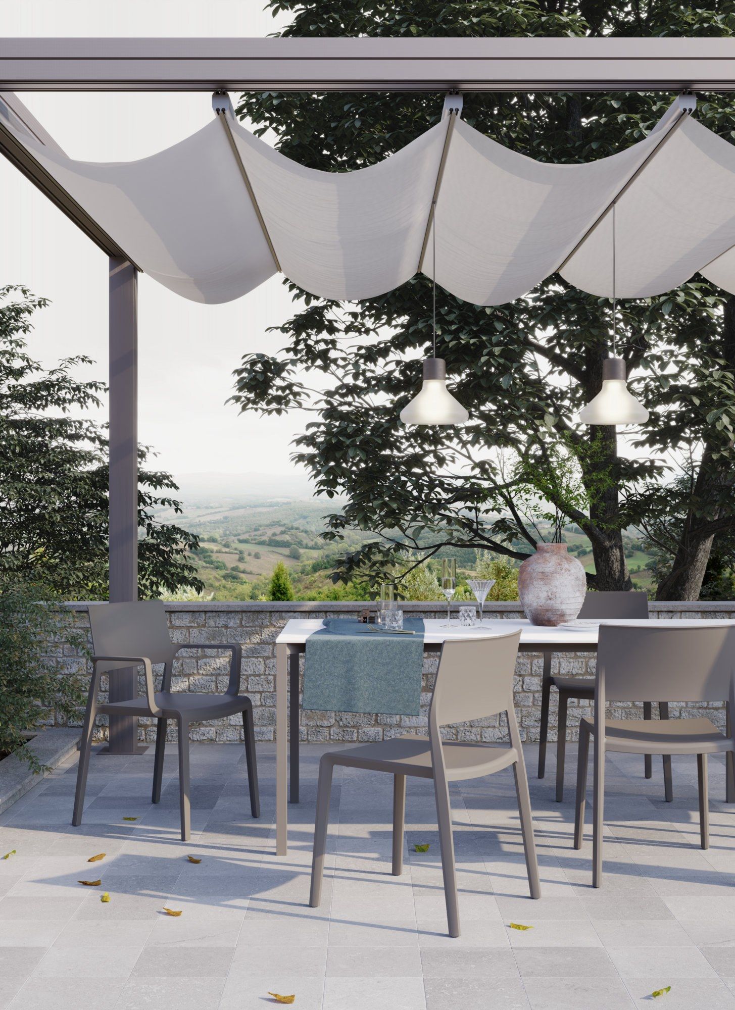 Штабелируемый стул из инженерного пластика с мягким сиденьем GABER LILIBET ARCH-00044042 - Вид №7