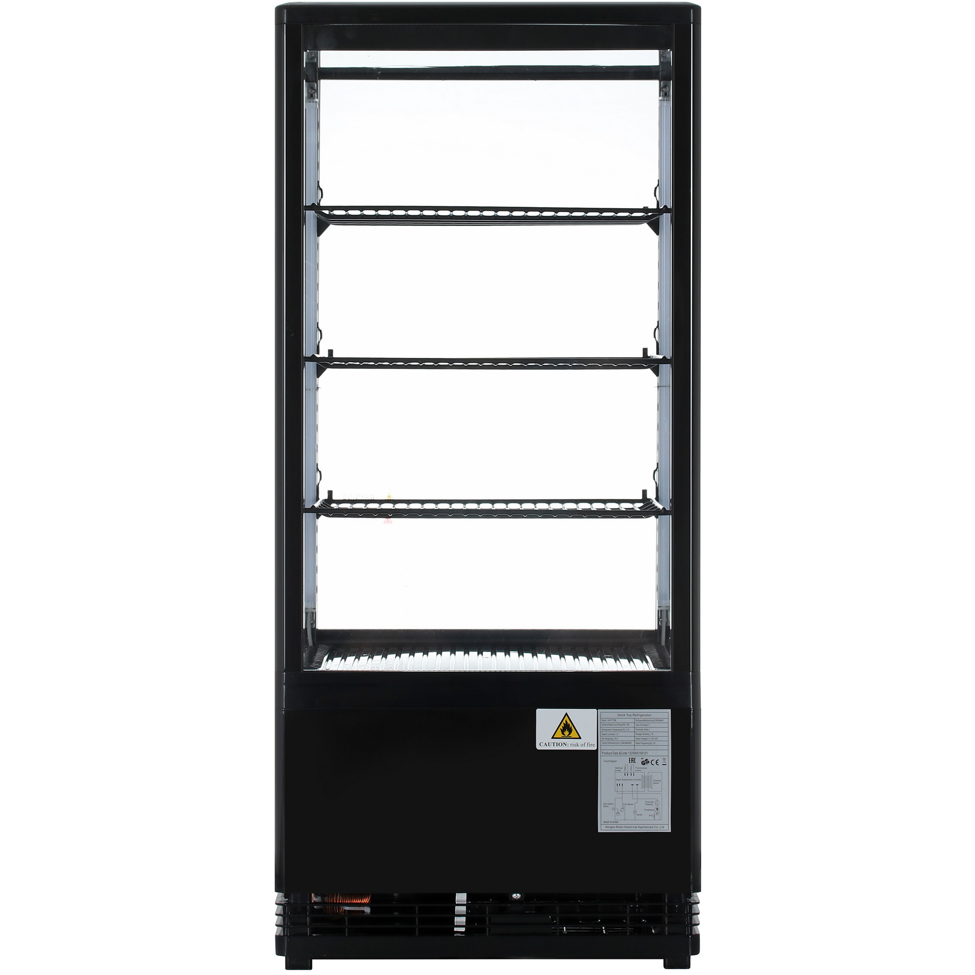 9121851 Холодильная витрина   Viatto VA-RT-78B черный STDN-0091929 - Вид №8