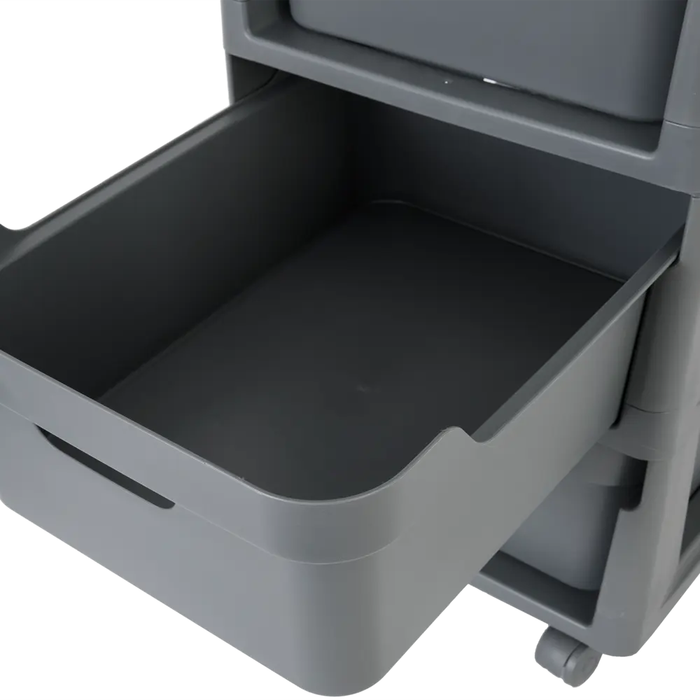 Комод LUXE 4 ящика 30x38.5x69 см пластик цвет серый 82995145 STLM-2094170 Santreyd  - Вид №3