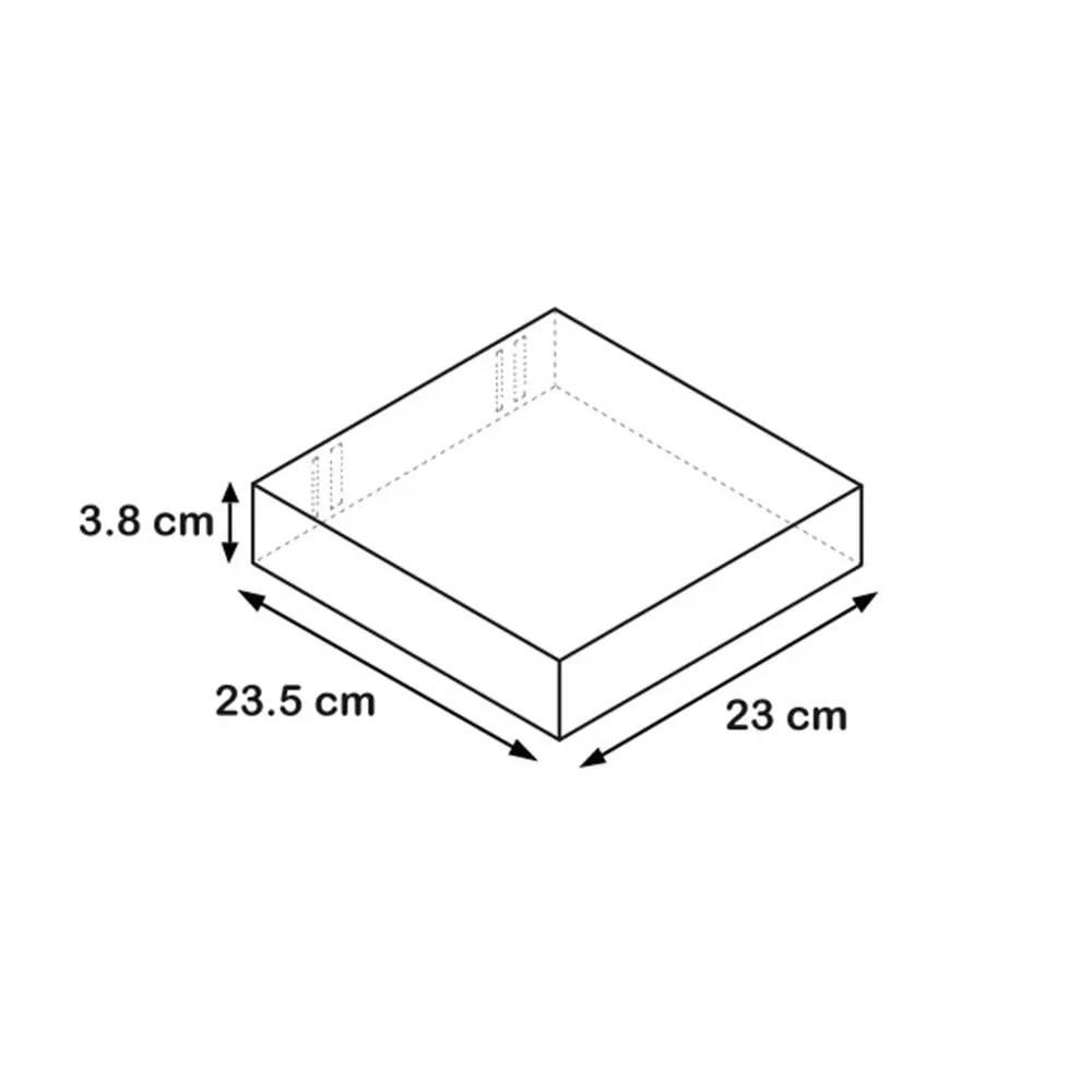 Полка мебельная прямая 23x23.5x3.8 см МДФ цвет чёрный SPACEO STLM-2043945 - Вид №4