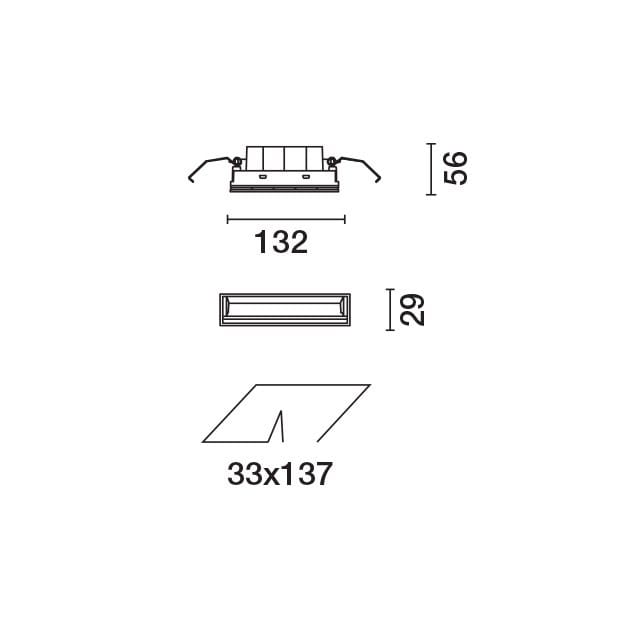 Встраиваемые светодиодные настенные светильники для столешниц iGuzzini Laser Blade ARCH-00105522 - Вид №6