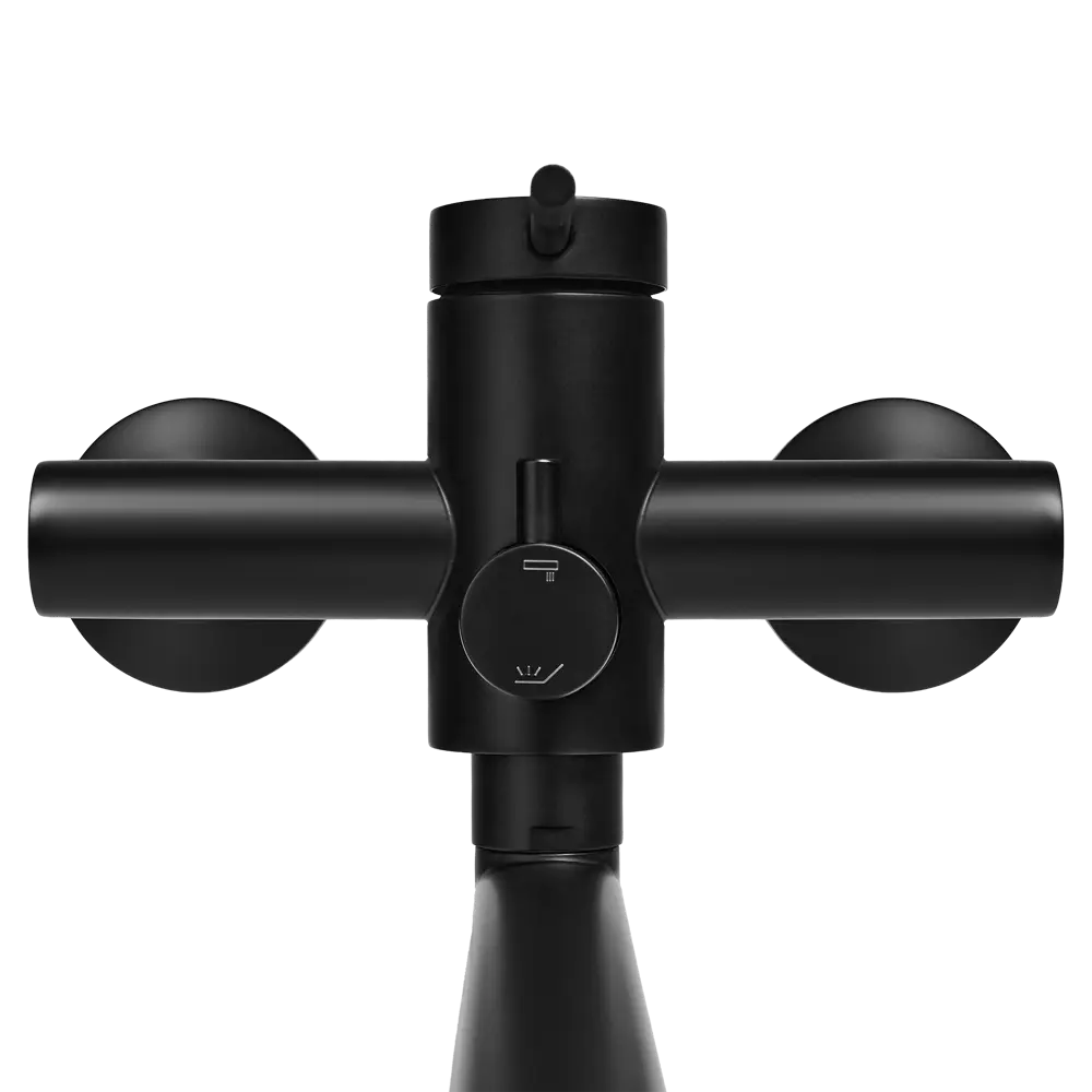 Смеситель для ванны универсальный Терни KONSENSA черный STLM-2207560 - Вид №4