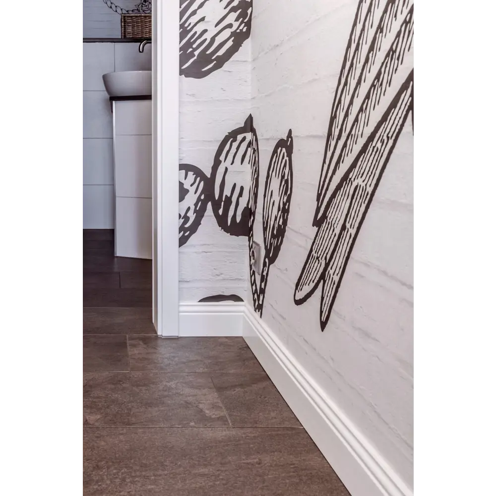 Плинтус настенно-потолочный DECOFLAIR LM100-RU белый с кабель-каналом 89426284 STLM-1571869 - Вид №3