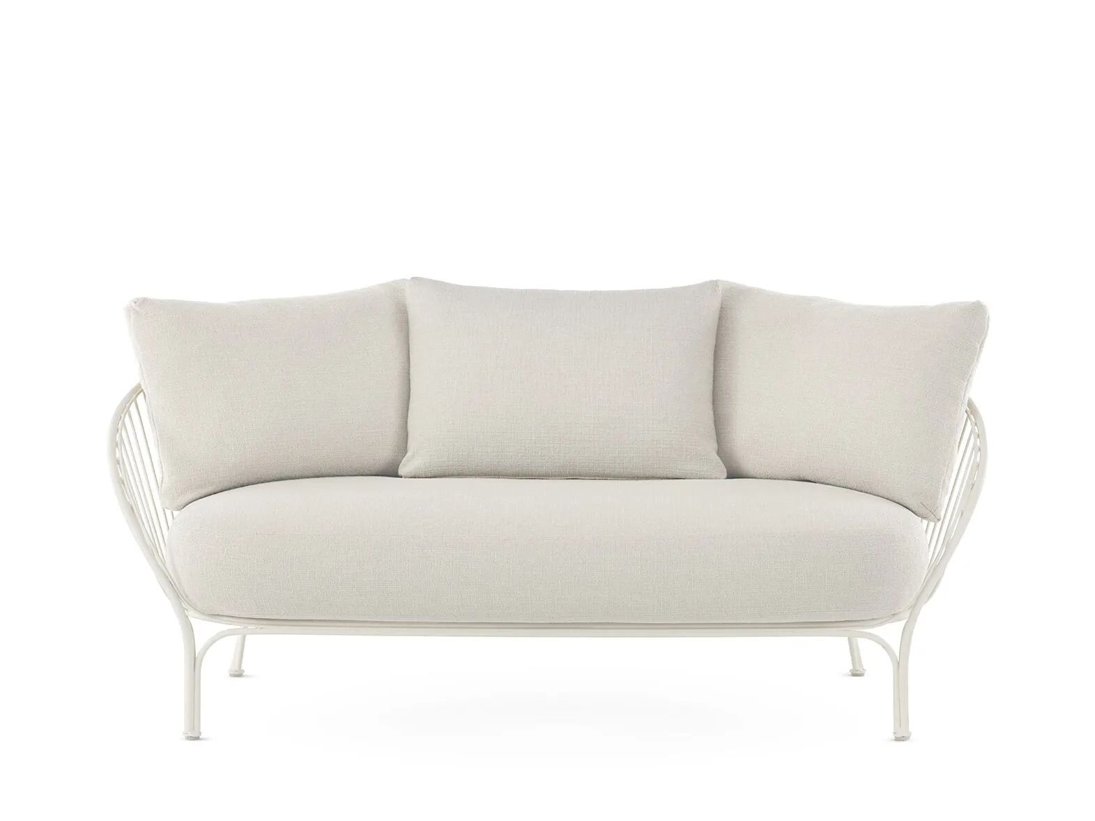 2-местный оцинкованный стальной и тканый садовый диван Kartell Hiray ARCH-00025544 - Вид №18