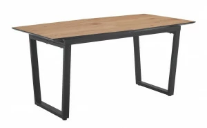 Обеденный стол раздвижной 160-200 см орех Master BRADEX HOME  00-3974028 Орех;коричневый;черный