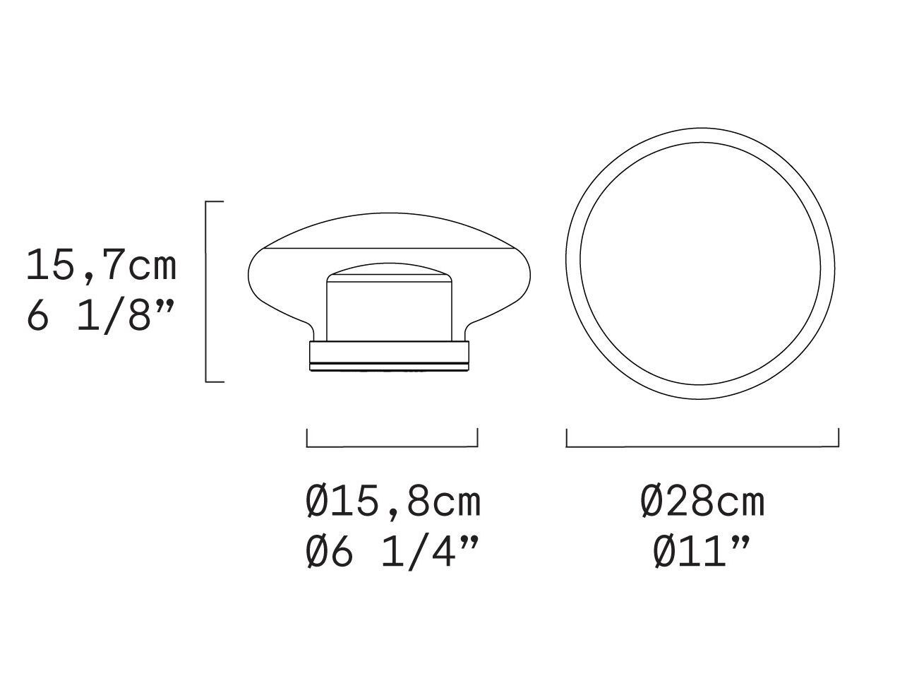 Светодиодная настольная лампа из дутого стекла Leucos Gill ARCH-00067675 - Вид №3