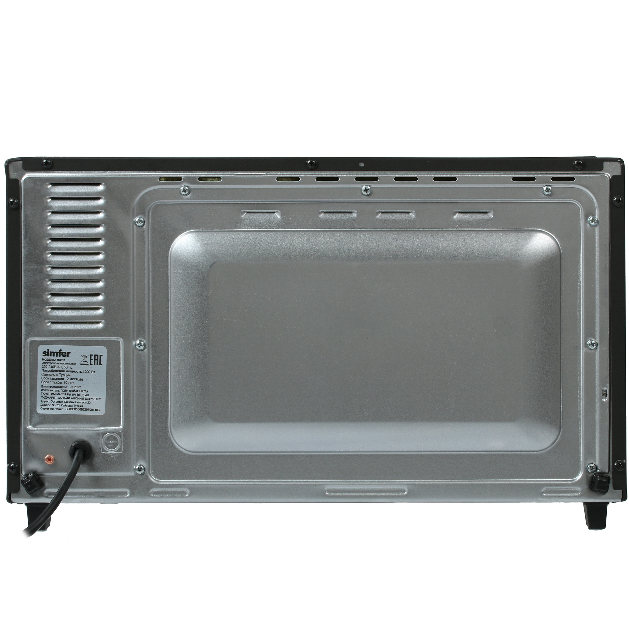 5063769 Мини-печь Simfer M3511 белый STDN-0115881 - Вид №6