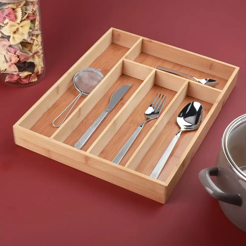 Бамбуковый органайзер Santreyd Mallony для столовых приборов 89384210 STLM-1370117 - Вид №3