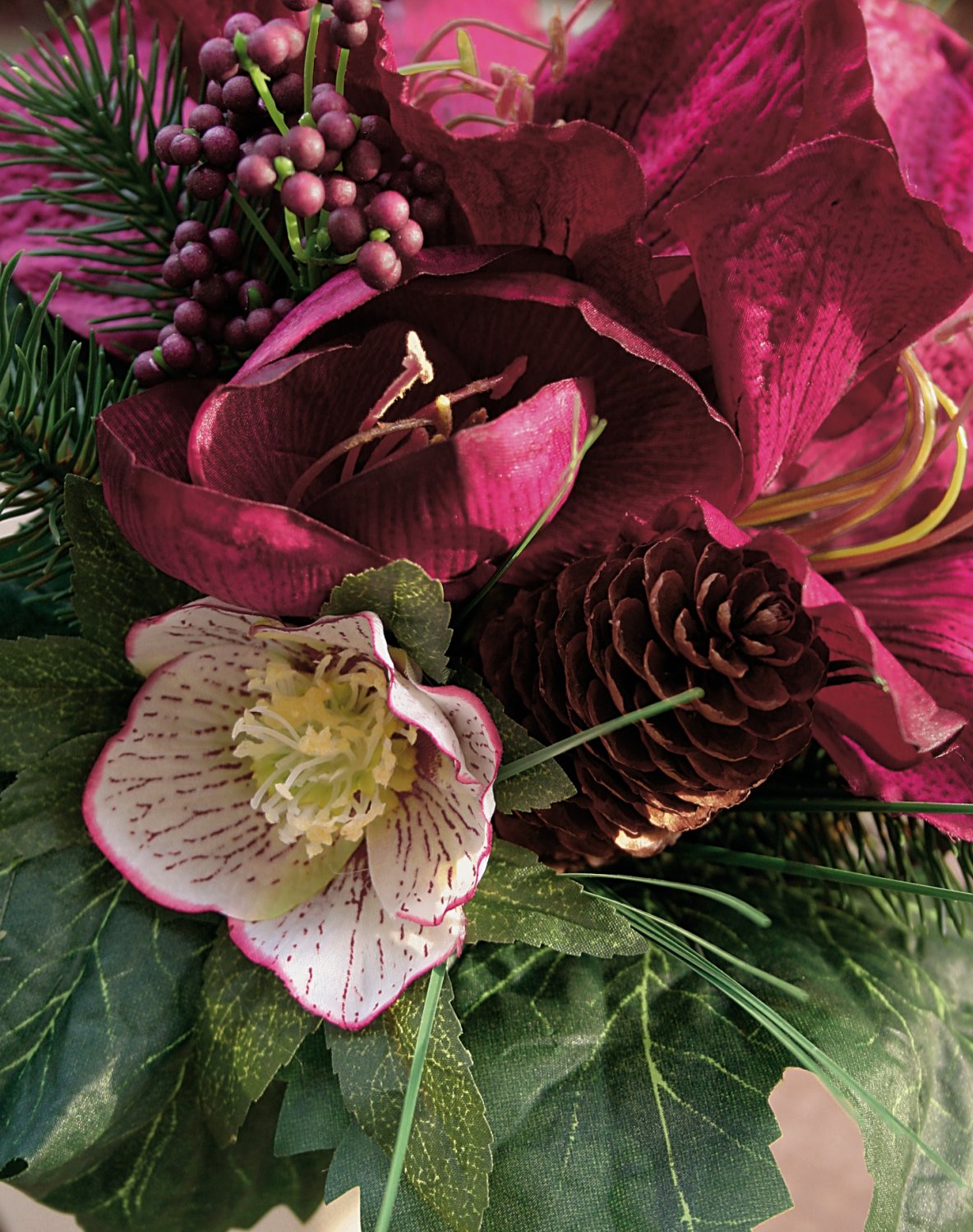 Букет из шелковых цветов амариллиса, Ø 28 см, красно-черный Santreyd 2686 490 a3