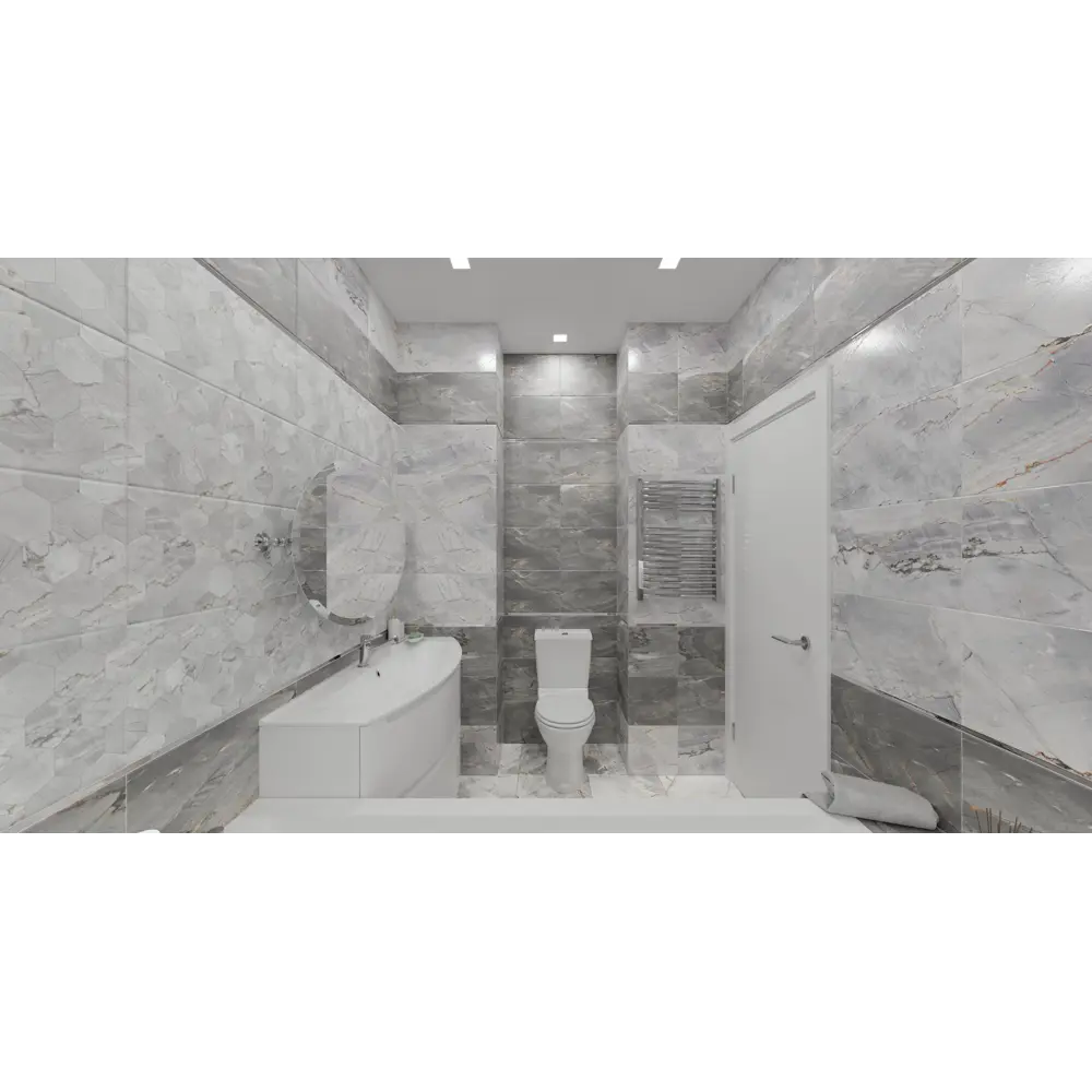 Плитка настенная Strict Light 30x60 см 1.62 м² цвет светло-серый Santreyd STLM-2043603 - Вид №5
