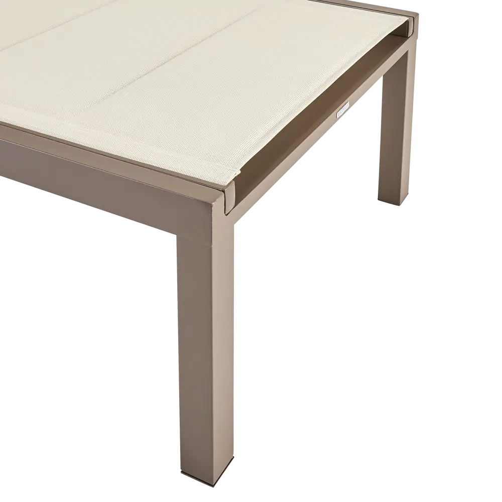 Шезлонг Naterial Aquila II 200x36x75 см алюминий/текстилен бежевый/коричневый STLM-2085430 - Вид №12