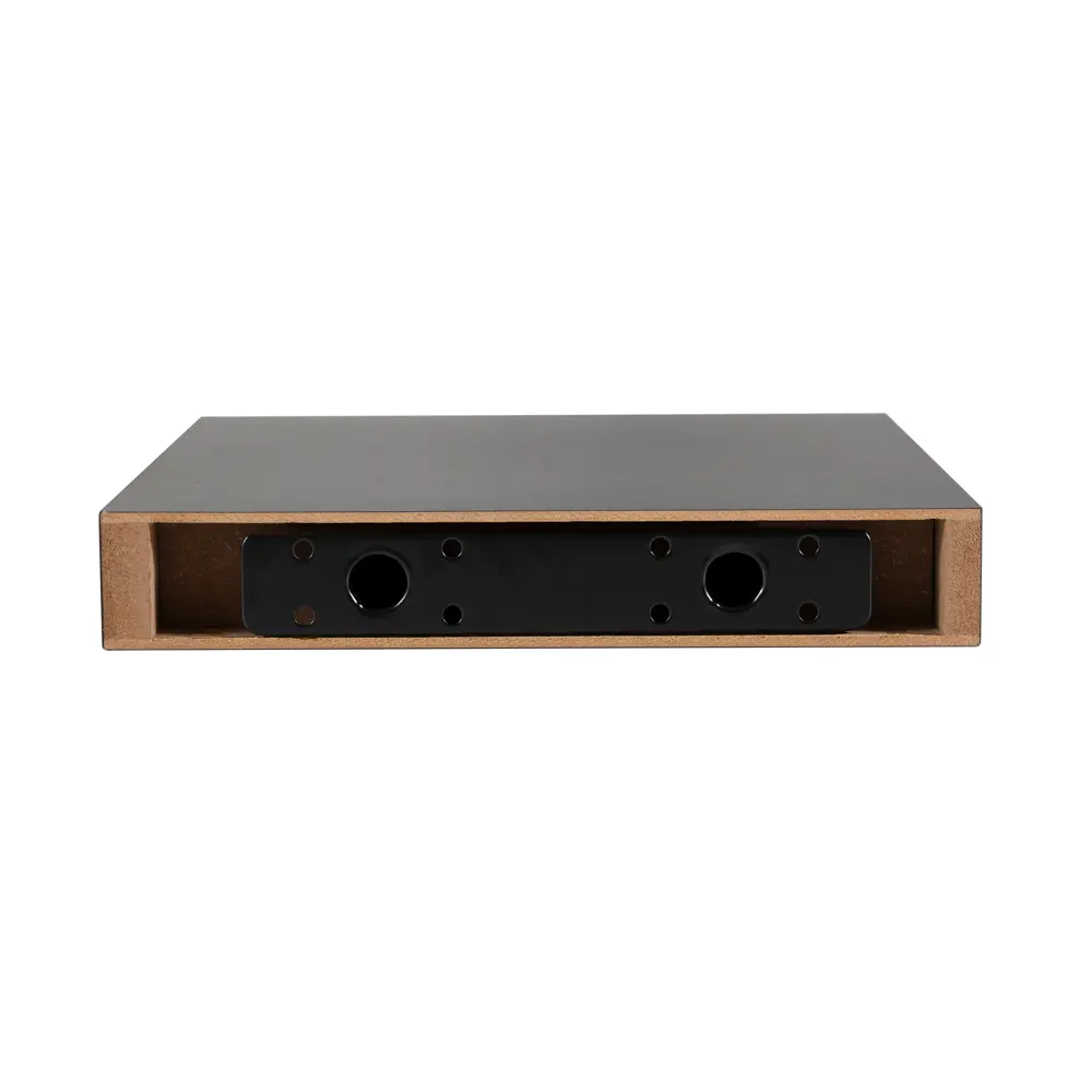 Настенная полка KONSENSA 23x23.5 см со скрытым креплением МДФ цвет черный STLM-2023406 - Вид №5