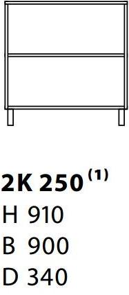 Karl Andersson Модульная модульная полка из фанерованной древесины 2k 2k250  - Вид №2