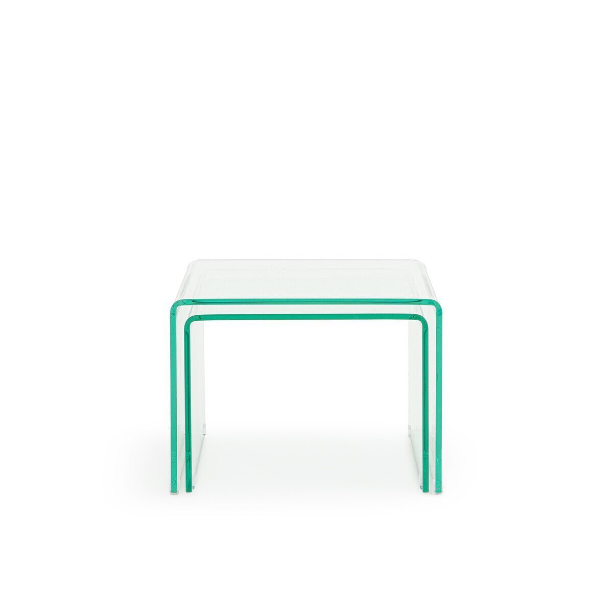 Штабелируемый журнальный столик из закаленного стекла AMPM кристально чистый ARCH-00127743 - Вид №1