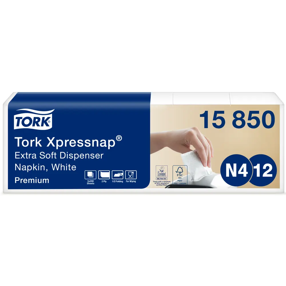 Салфетки для диспенсера Tork одноразовые, 1000 штук STLM-2041348