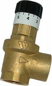 Перепускной клапан угловой BB WATTS USV 3/4" 0,06-0,36 bar. Без накидной гайки