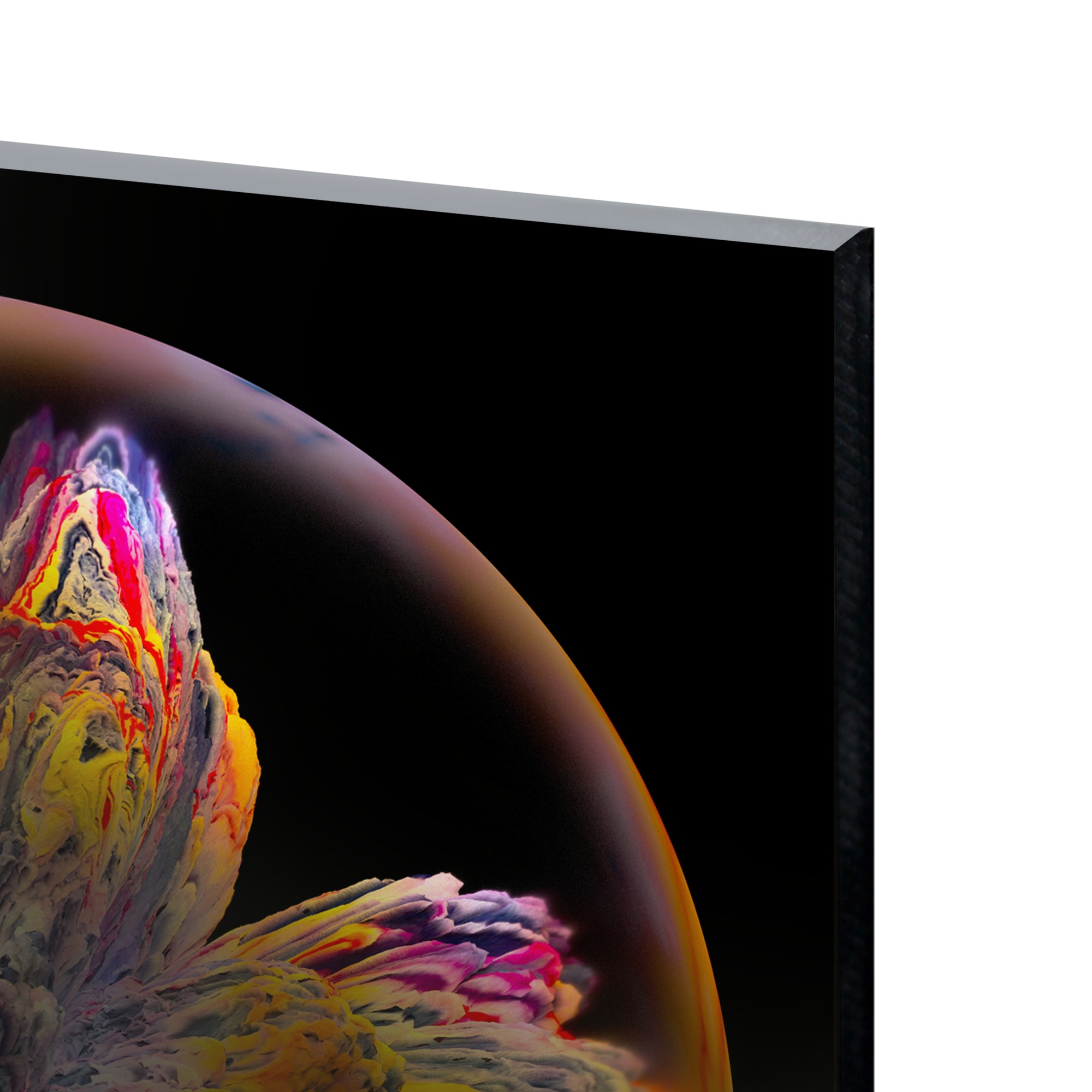 82977319 Картина на стекле «Космо» 40x40 см цвет оранжевый Santreyd  - Вид №1