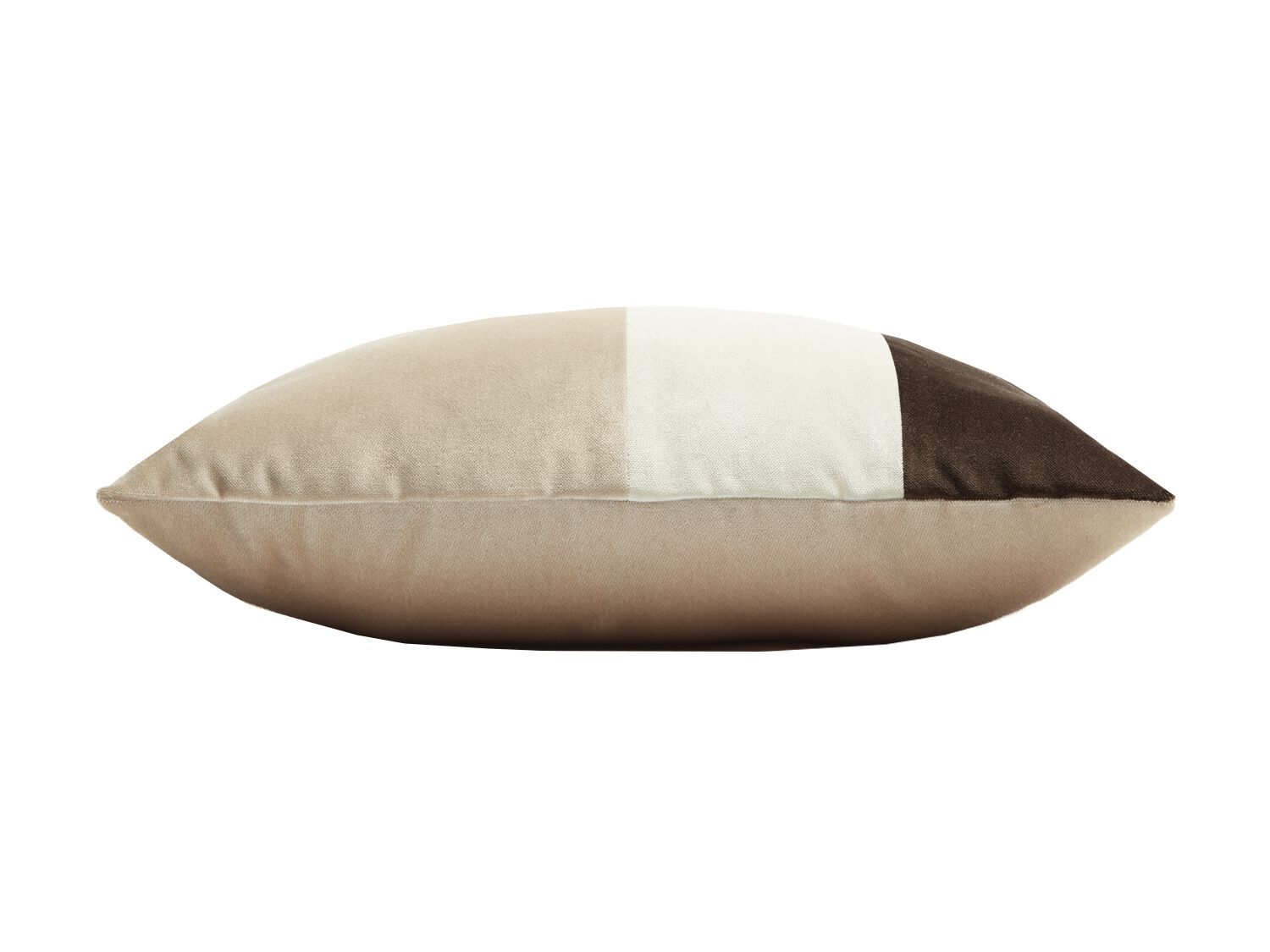 Бархатная прямоугольная полосатая подушка LO DECOR TRIPLE VELVET ARCH-00090888 - Вид №1