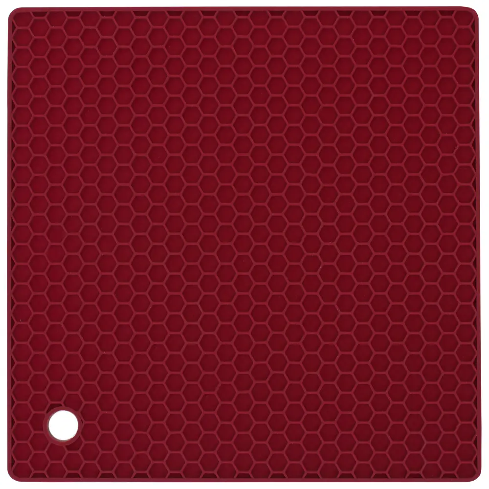 Прихватка/подставка под горячее 17x17x0.5 см силикон цвет пунш Santreyd STLM-2161841 - Вид №1