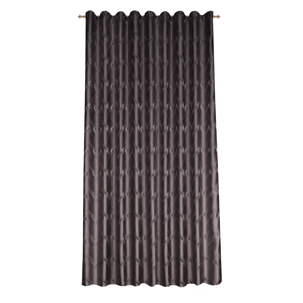 Штора на ленте Гарда 160x260 см цвет серо-черный 88109990 STLM-2068390 MIAMOZA 