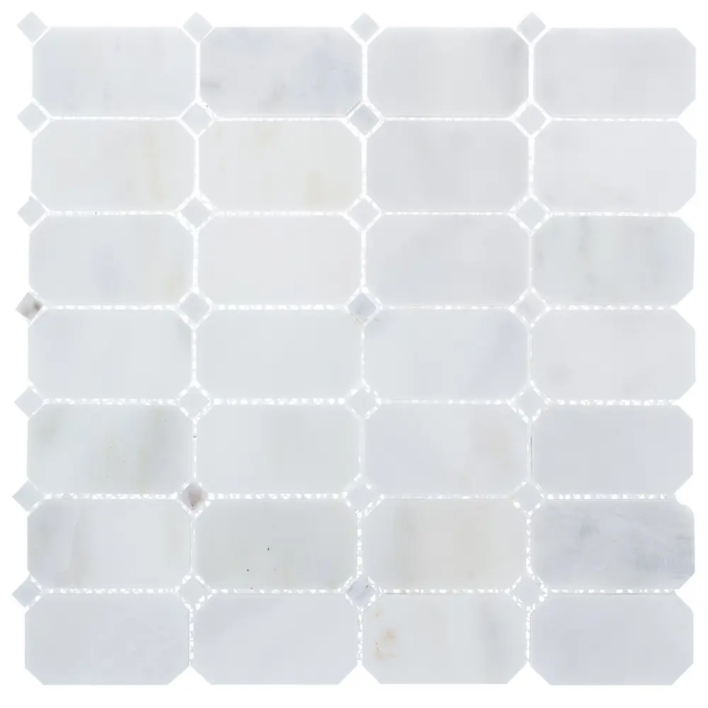 Мозаика Artens «White», 30х30 см, мрамор, цвет белый STLM-2111512 - Вид №1
