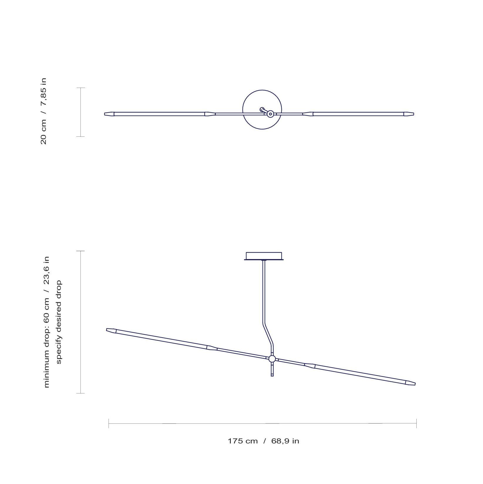 Стальной светодиодный подвесной светильник Intueri Light Javelin ARCH-00126579 - Вид №8