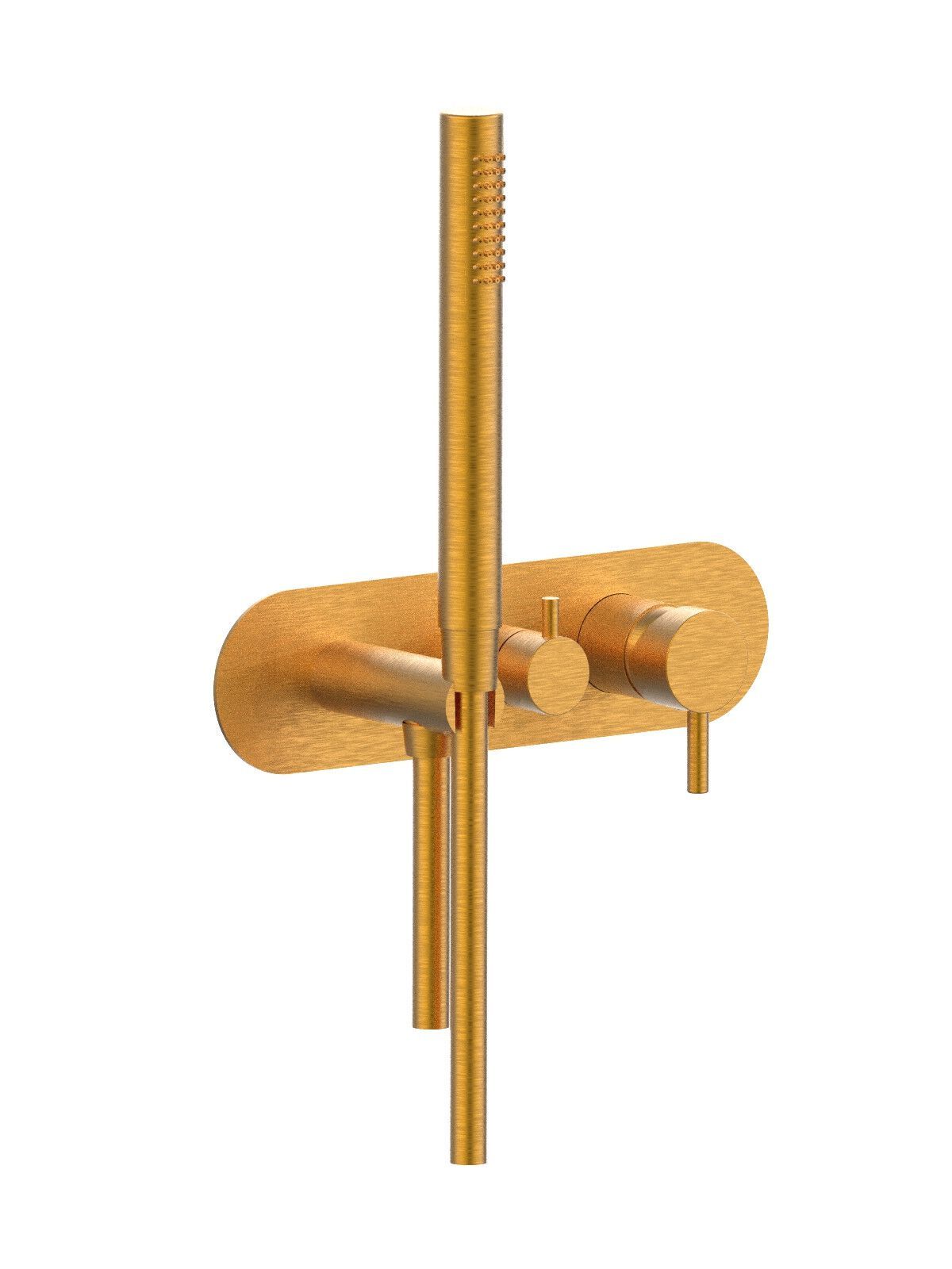 3 отверстия однорычажный встраиваемый смеситель для душа Rubinetterie Frattini Pepe XL ARCH-00040296 - Вид №15