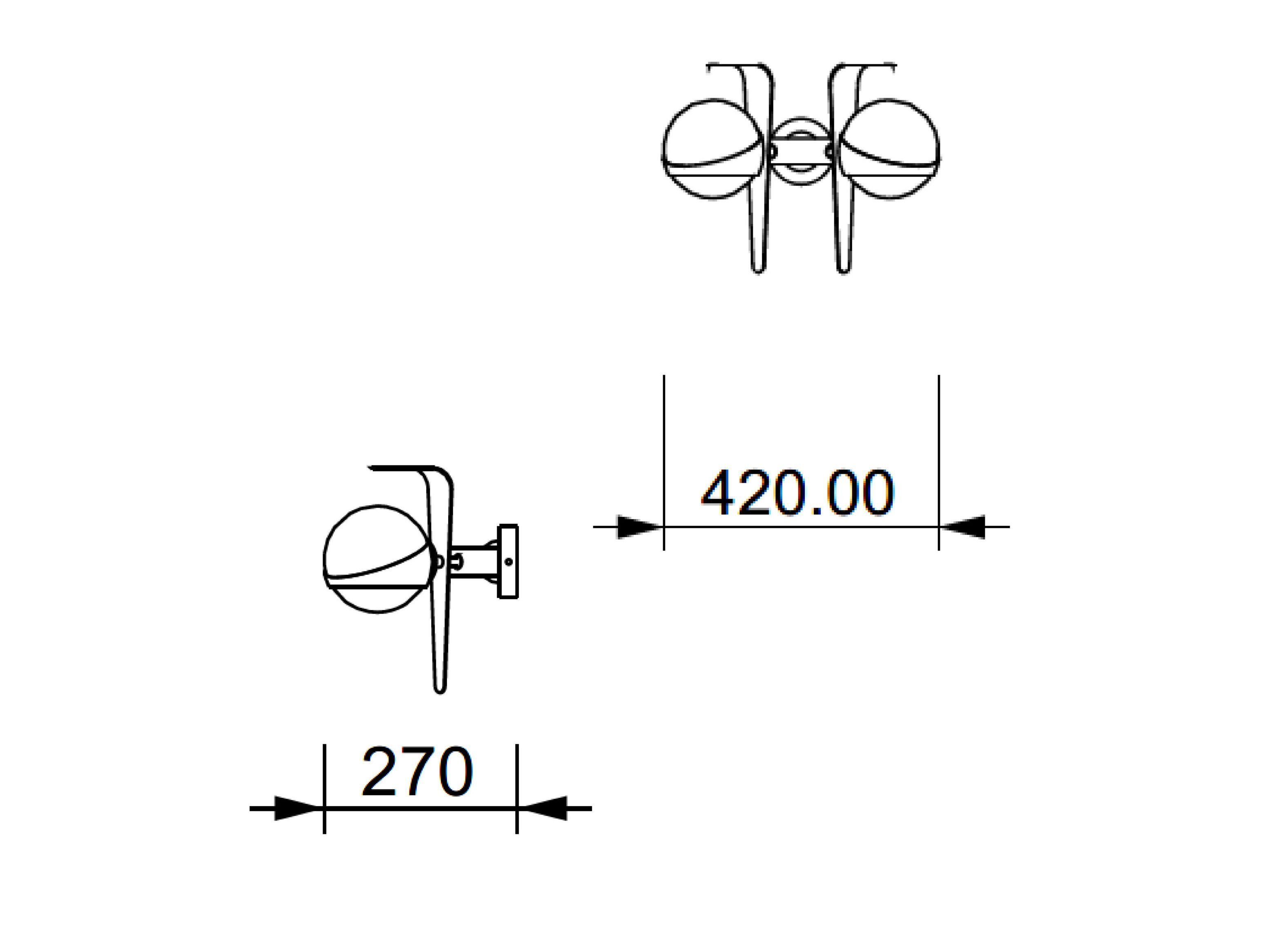 Металлический светодиодный настенный светильник Lampex Italiana Cosmo ARCH-00045462 - Вид №2